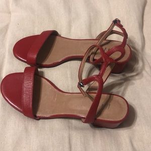 Red sandals